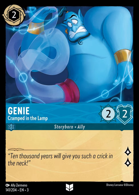 Genie - Cramped in the Lamp Disney Lorcana card