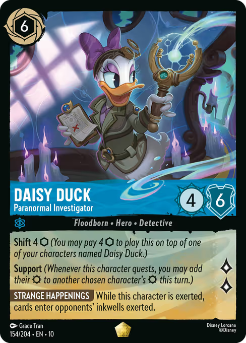 Daisy Duck - Paranormal Investigator Disney Lorcana card