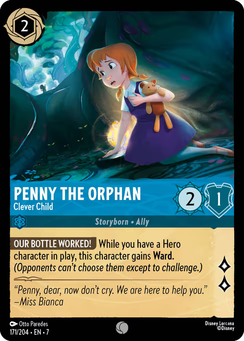Penny the Orphan - Clever Child Disney Lorcana card