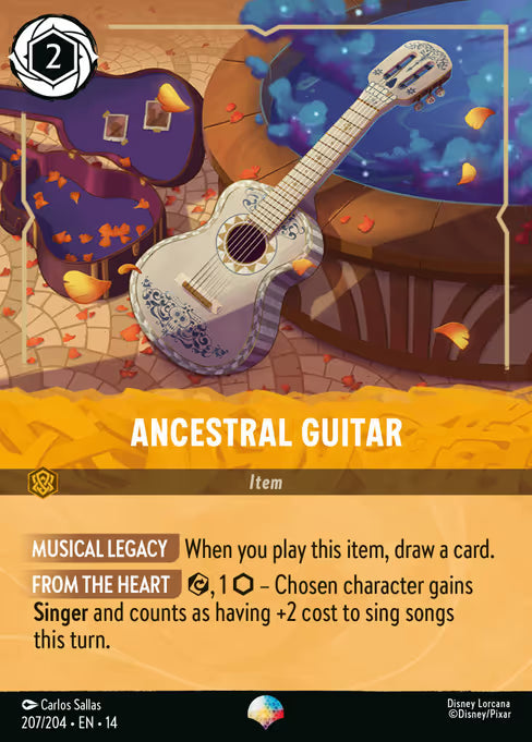 Ancestral Guitar Disney Lorcana card