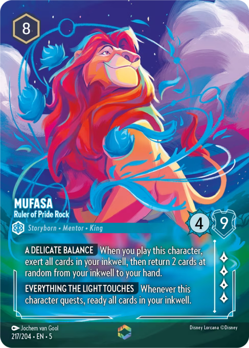 Mufasa - Ruler of Pride Rock Disney Lorcana card