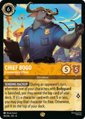 Chief Bogo - Commanding Officer Disney Lorcana card