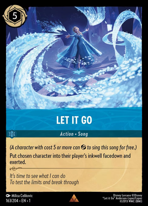 Let It Go Disney Lorcana card