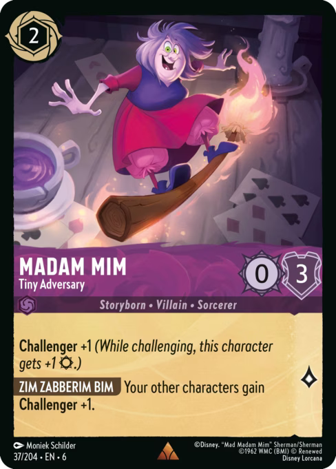Madam Mim - Tiny Adversary Disney Lorcana card