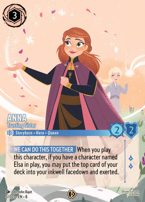 Anna - Trusting Sister Disney Lorcana card