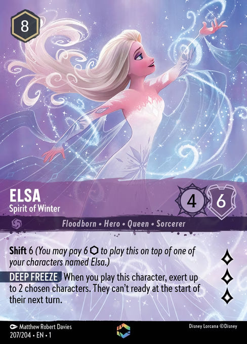 Elsa - Spirit of Winter Disney Lorcana card