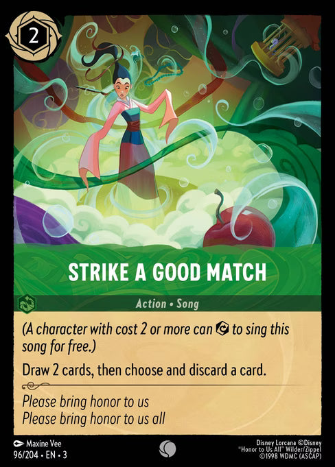 Strike a Good Match Disney Lorcana card