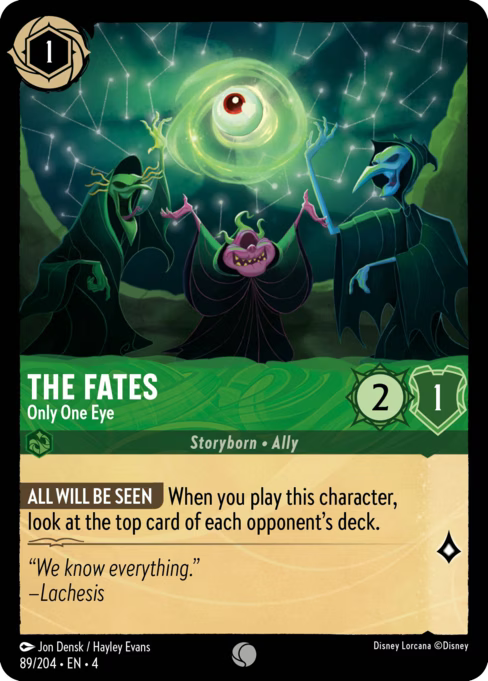 The Fates - Only One Eye Disney Lorcana card