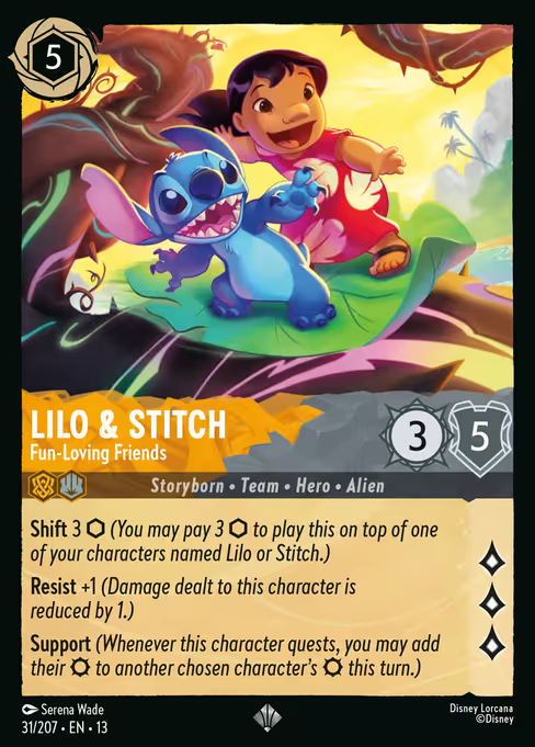 Lilo & Stitch - Fun-Loving Friends Disney Lorcana card