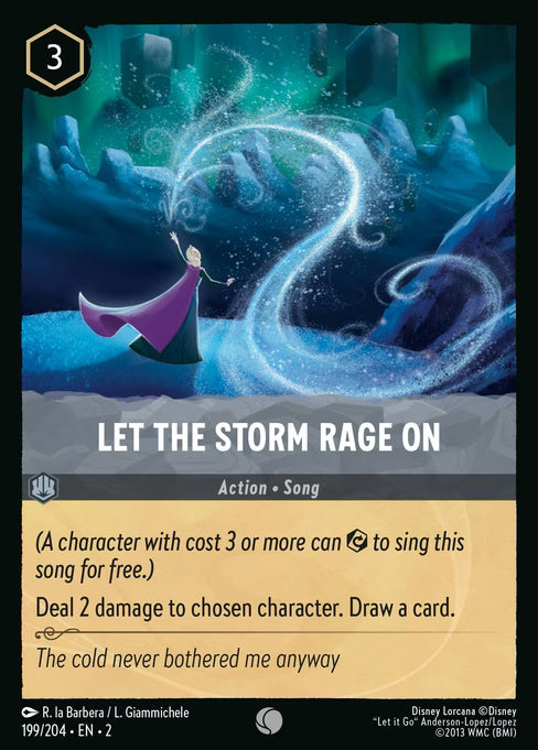 Let the Storm Rage On Disney Lorcana card