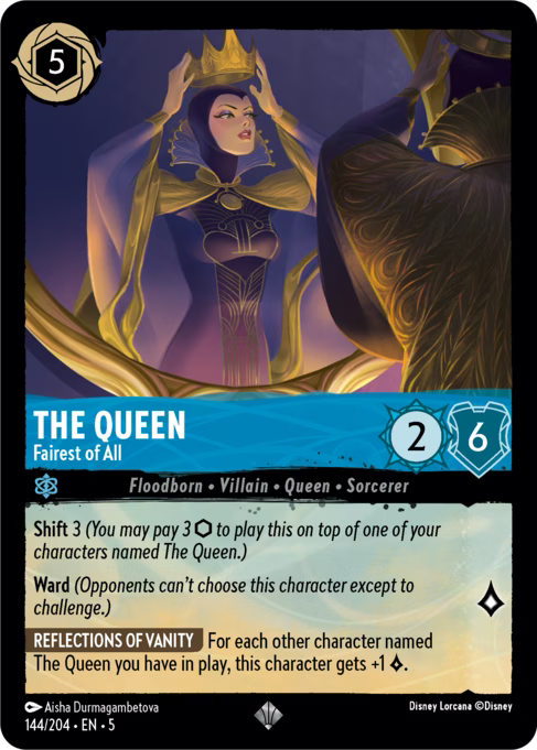 The Queen - Fairest of All Disney Lorcana card