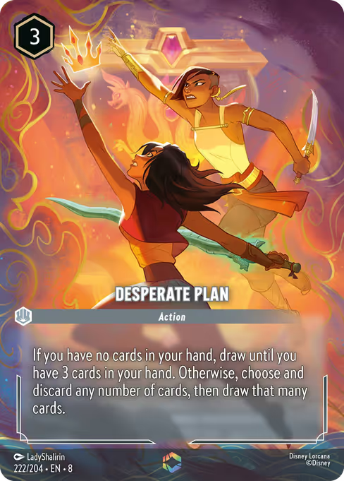 Desperate Plan Disney Lorcana card