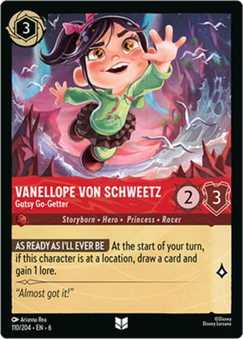 Vanellope Von Schweetz - Gutsy Go-Getter Disney Lorcana card