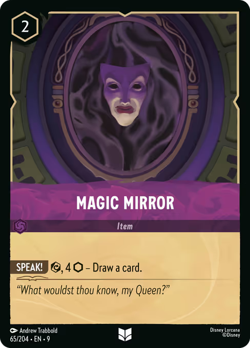 Magic Mirror Disney Lorcana card