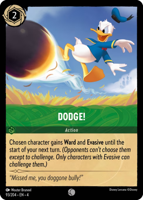 Dodge! Disney Lorcana card