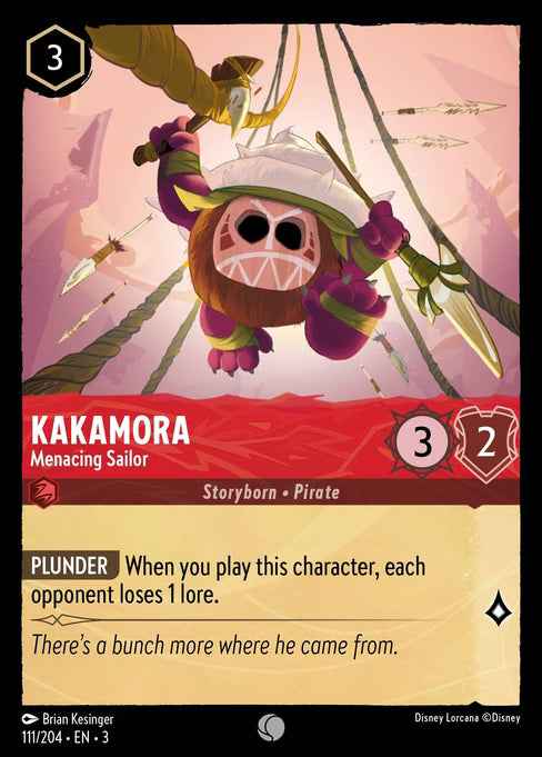 Kakamora - Menacing Sailor Disney Lorcana card