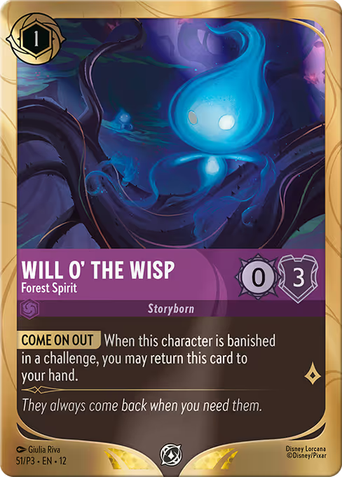 Will o' the Wisp - Forest Spirit Disney Lorcana card