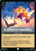 He Hurled His Thunderbolt Disney Lorcana card