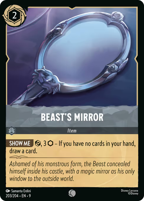 Beast's Mirror Disney Lorcana card
