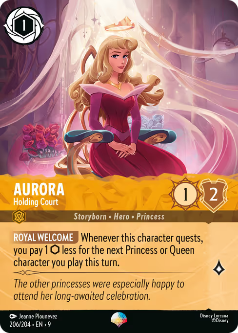 Aurora - Holding Court Disney Lorcana card