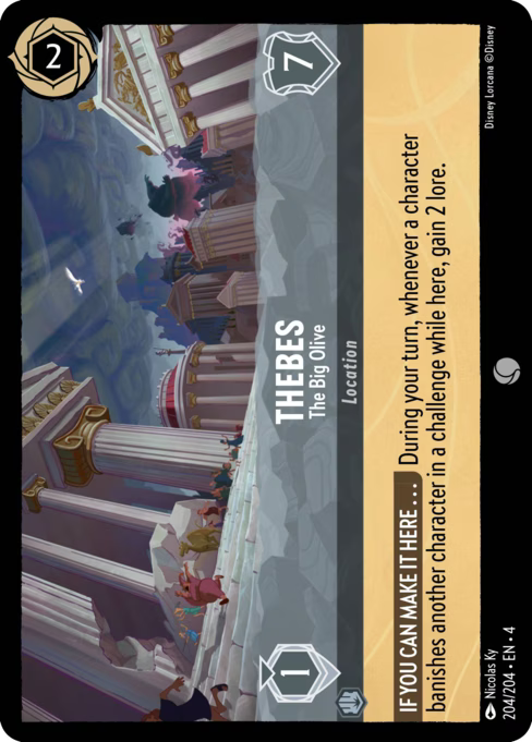 Thebes - The Big Olive Disney Lorcana card