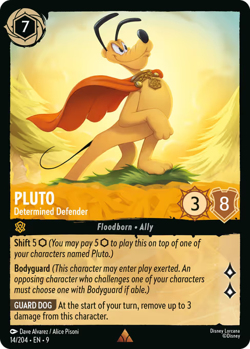 Pluto - Determined Defender Disney Lorcana card