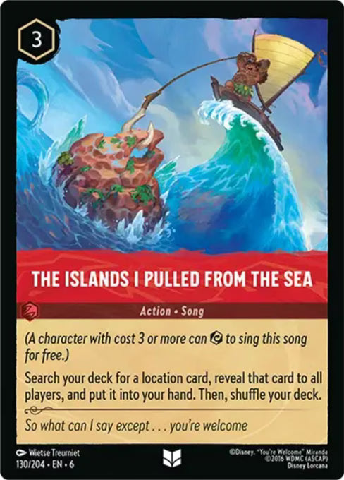 The Islands I Pulled from the Sea Disney Lorcana card
