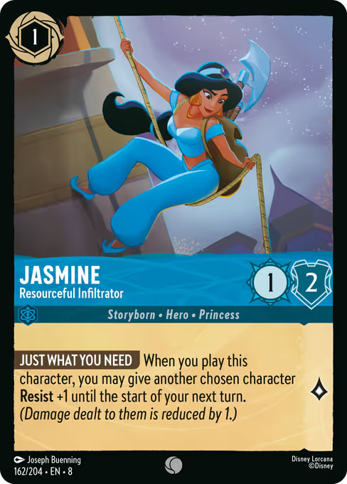 Jasmine - Resourceful Infiltrator Disney Lorcana card