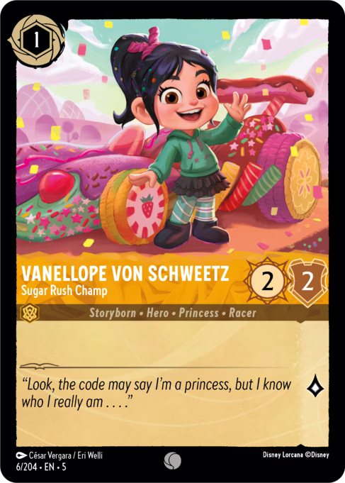 Vanellope von Schweetz - Sugar Rush Champ Disney Lorcana card