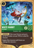 White Rabbit - Late Again Disney Lorcana card