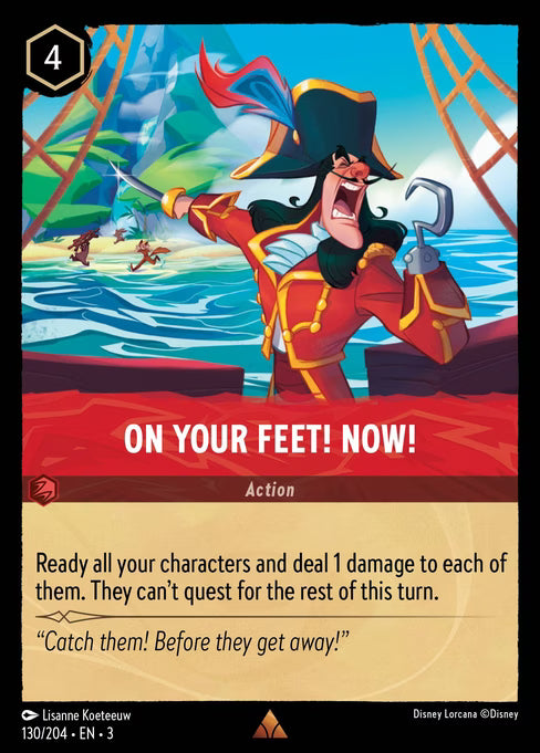 On Your Feet! Now! Disney Lorcana card