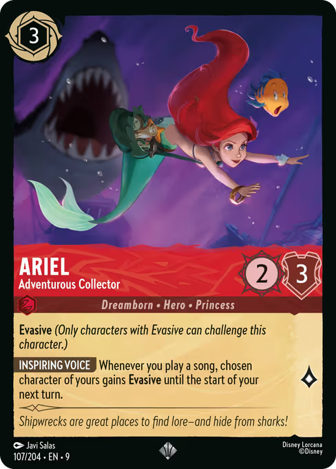 Ariel - Adventurous Collector Disney Lorcana card