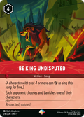 Be King Undisputed Disney Lorcana card