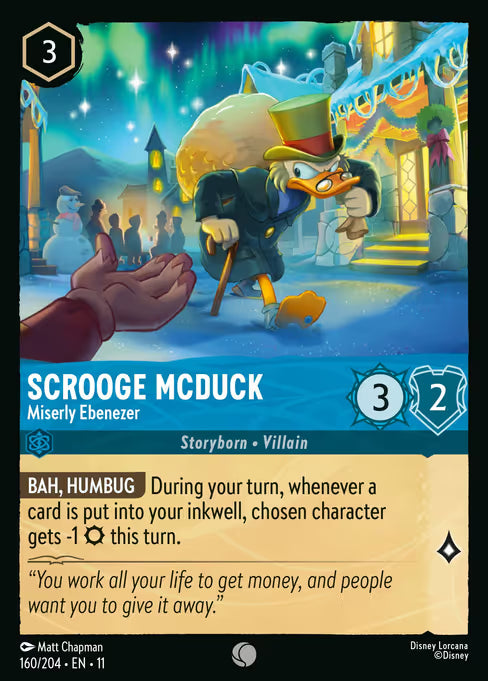 Scrooge McDuck - Miserly Ebenezer Disney Lorcana card