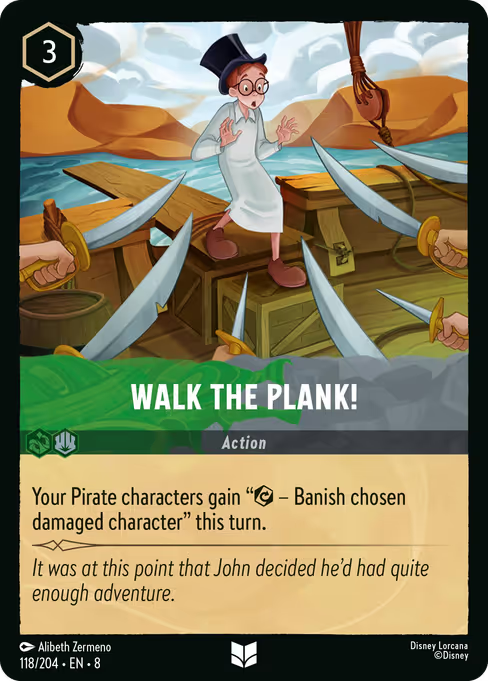 Walk the Plank! Disney Lorcana card