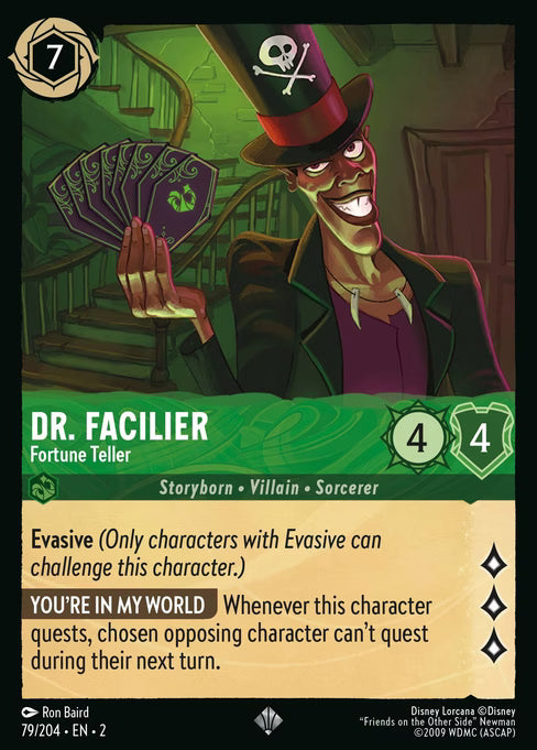 Dr. Facilier - Fortune Teller Disney Lorcana card