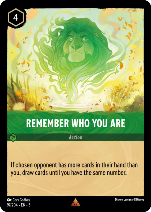 Remember Who You Are Disney Lorcana card