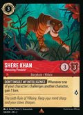 Shere Khan - Menacing Predator Disney Lorcana card