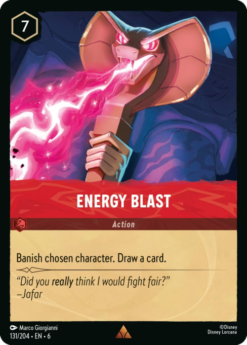 Energy Blast Disney Lorcana card