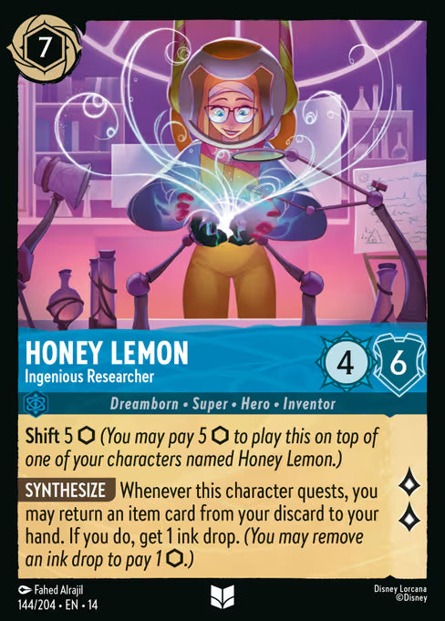 Honey Lemon - Ingenious Researcher Disney Lorcana card