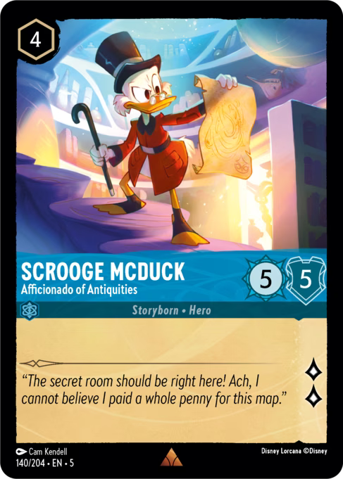 Scrooge McDuck - Afficionado of Antiquities Disney Lorcana card