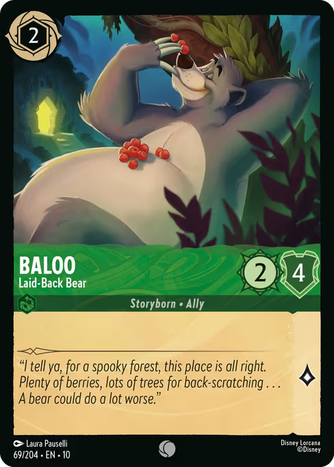 Baloo - Laid-Back Bear Disney Lorcana card