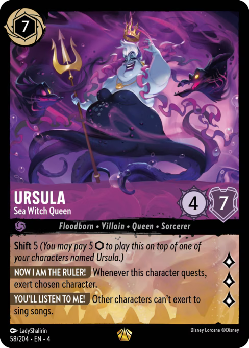 Ursula - Sea Witch Queen Disney Lorcana card