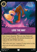 Lose the Way Disney Lorcana card