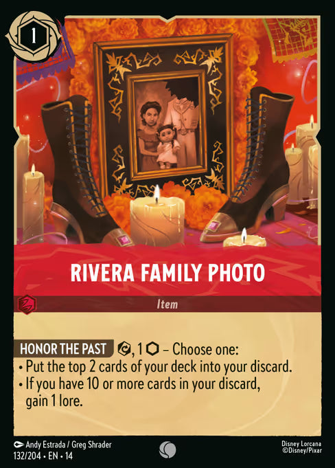Rivera Family Photo Disney Lorcana card