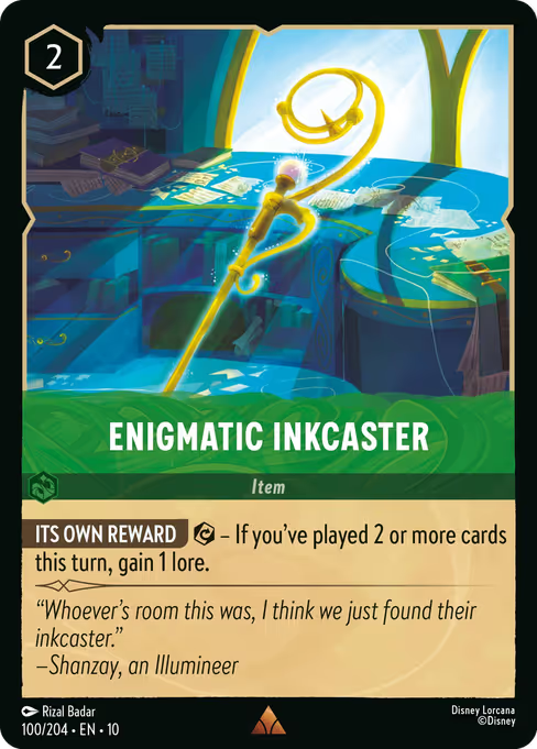 Enigmatic Inkcaster Disney Lorcana card