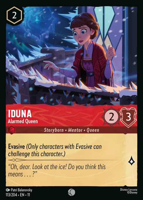 Iduna - Alarmed Queen Disney Lorcana card