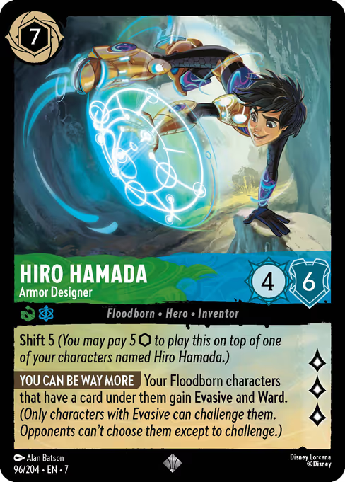 Hiro Hamada - Armor Designer Disney Lorcana card