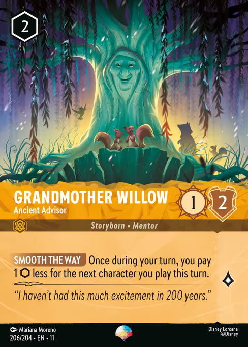Grandmother Willow - Ancient Advisor Disney Lorcana card