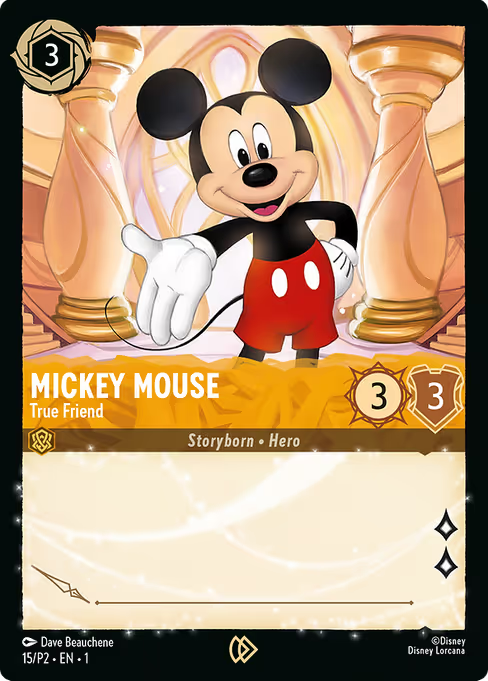 Mickey Mouse - True Friend Disney Lorcana card
